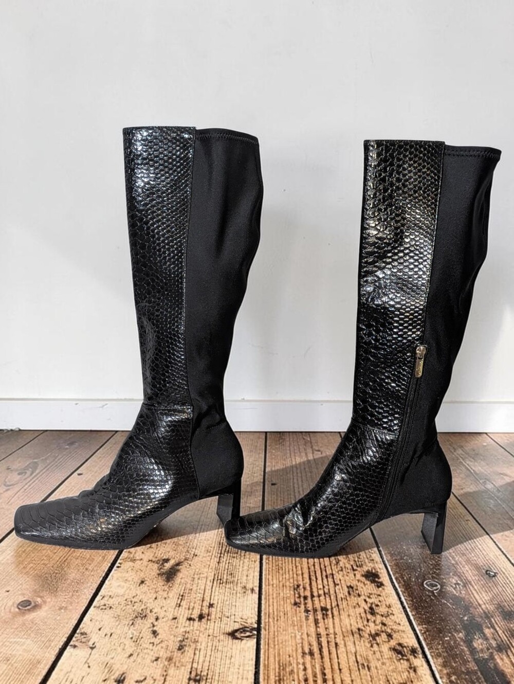 CIRCUS NY SAM EDELMAN | Tati Black Snake Knee High Boots 9.5